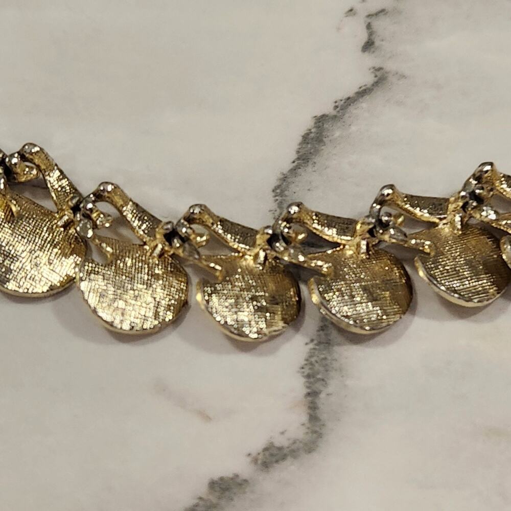 Vintage Gold Tone Necklace Clip On Earrings Set AS IS - Picture 10 of 13
